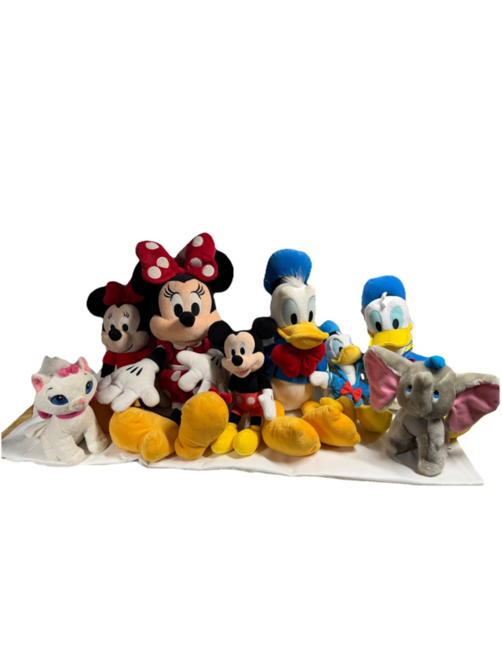 Classic Lot 8 Disney Parks Plush Mickey Minnie Donald Dumbo Vintage READ As Is